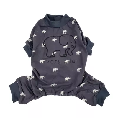 Hip Doggie Ivory Ella Elephant Print Dog Pajamas - Image 1