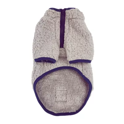 Hip Doggie Ivory Ella Sherpa Half-Zip Dog Shirt - Image 2