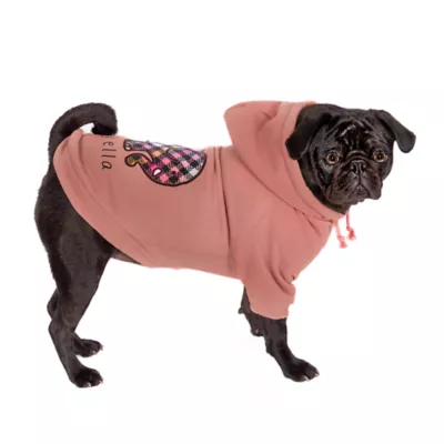 Product Hip Doggie Ivory Ella Colorful Plaid Elephant Dog Hoodie