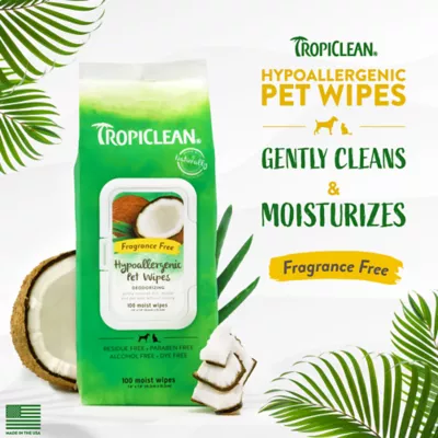 Product TropiClean® Hypoallergenic Cleaning Pet Wipes