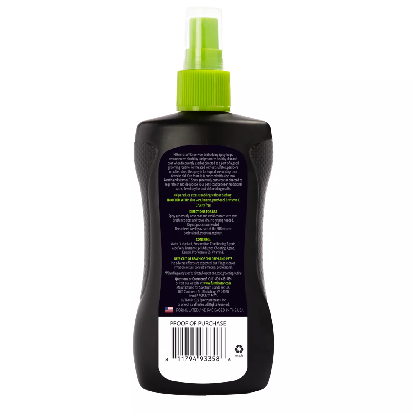 FURminator Rinse Free deShedding Spray