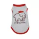 Product Hip Doggie Ivory Ella Holiday Santa Dog Tee