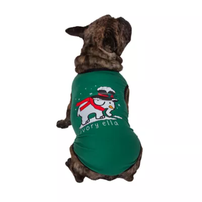 Product Hip Doggie Ivory Ella Holiday Scarf & Hat Elephant Dog Tee