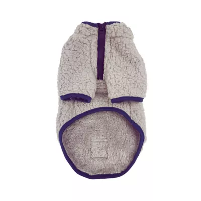 Hip Doggie Ivory Ella Sherpa Half-Zip Dog Shirt - Image 2