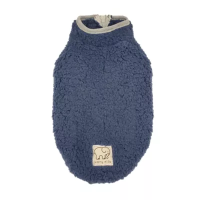 Product Hip Doggie Ivory Ella Sherpa Half-Zip Dog Shirt