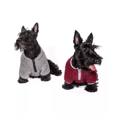 Product Hip Doggie Ivory Ella Sherpa Half-Zip Dog Shirt