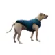 Product Hip Doggie Navy Plaid Flex-Fit Reversible Dog Coat