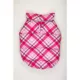 Product Hip Doggie Pink Plaid Flex-Fit Reversible Dog Coat