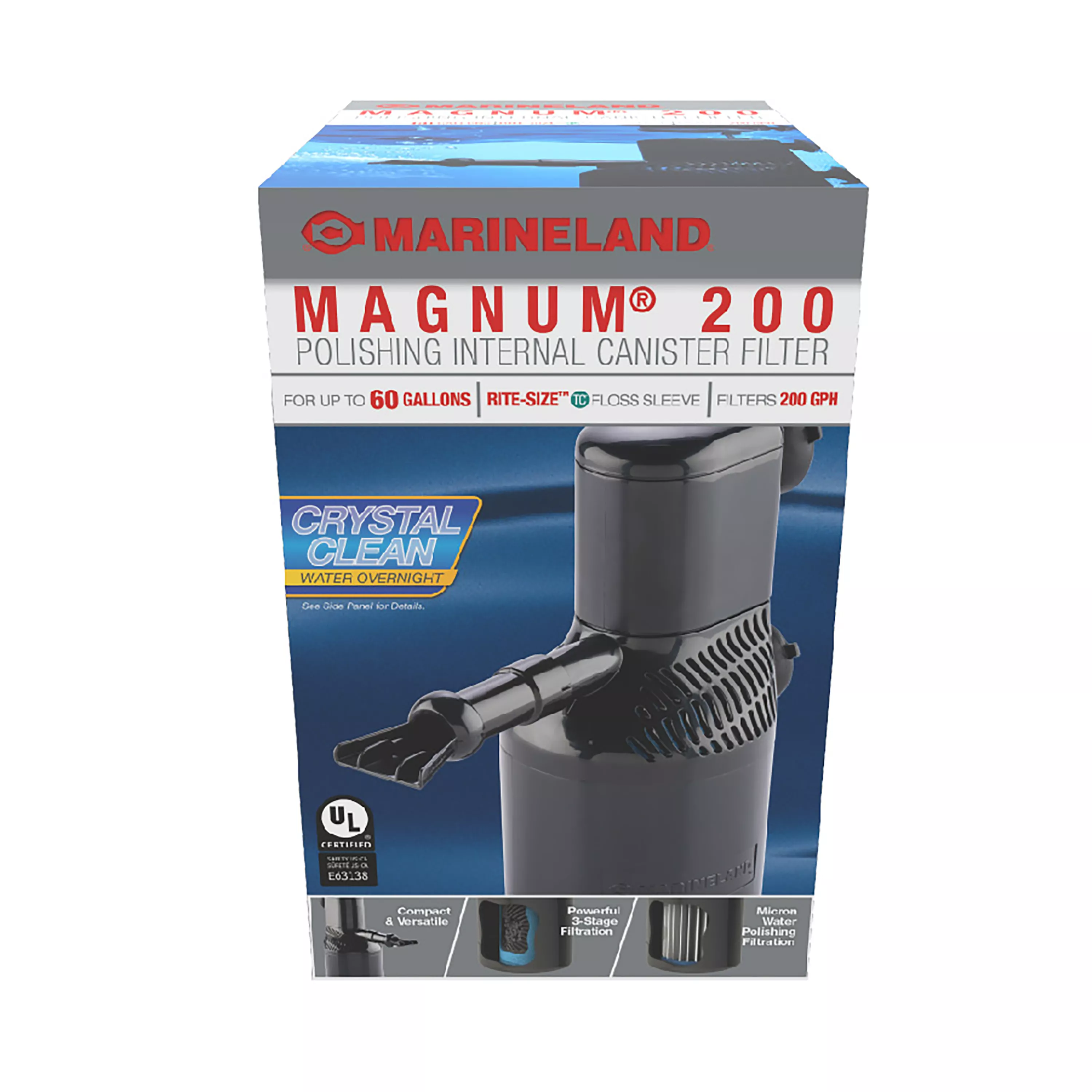 Marineland Magnum 200 Polishing Internal Canister Filter