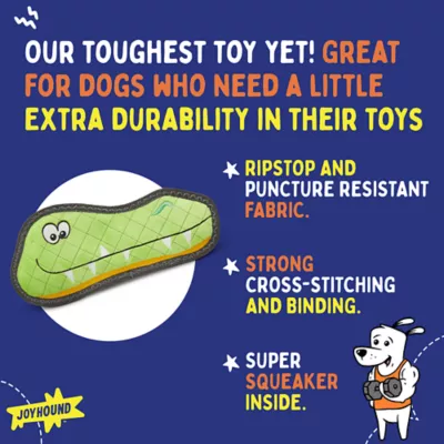 Product Joyhound Rip Roarin' Tough Aligator Dog Toy - Squeaker