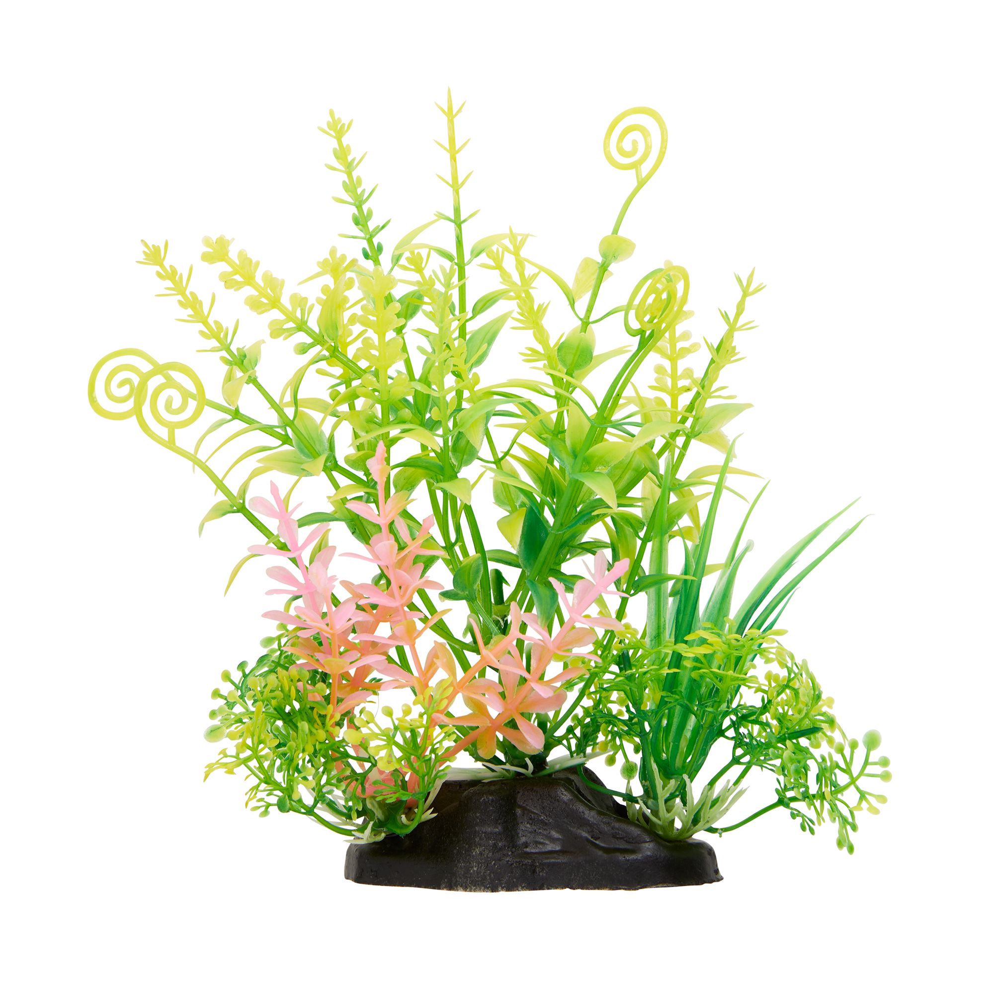 Top Fin Artificial Mini Yellow Pink Aquarium Plant 5 Fish 56 OFF