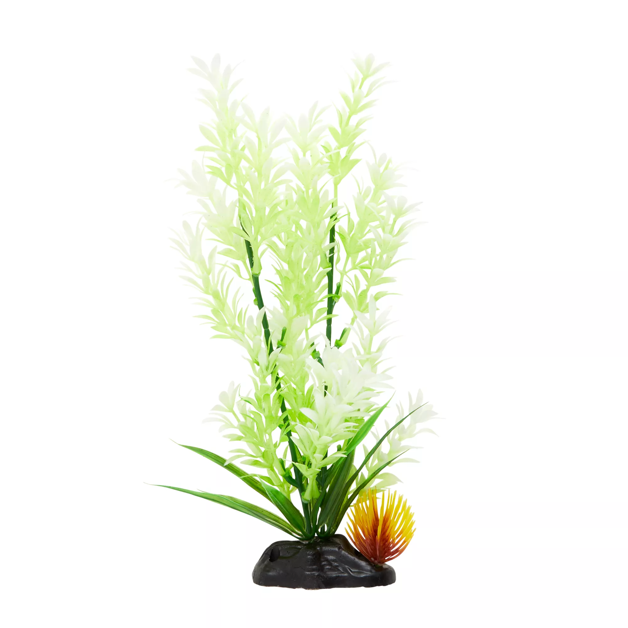 Top Fin® Artificial Neon Green & White Aquarium Plant - 12"