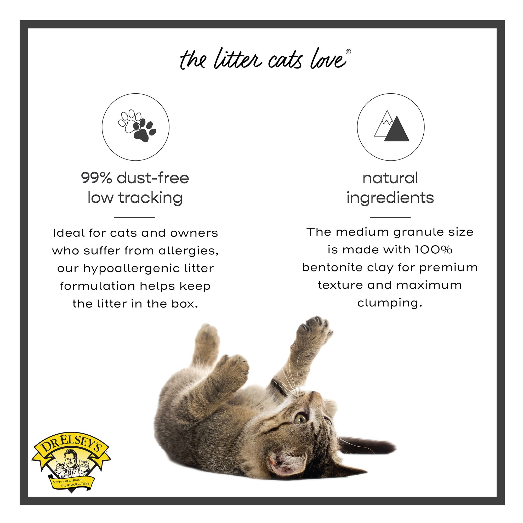 Dr. Elsey's Precious Cat Ultra+ Clumping Multi-Cat Clay Cat Litter - Low Dust, Low Tracking - thumbnail 4