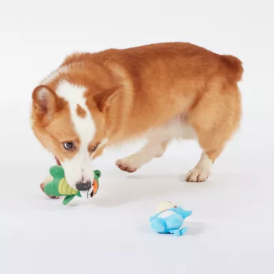 Product Joyhound® Crazy Comfy Plush Crocodile & Monkey Dog Toy - 2 Pack, Squeaker