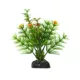 Product Top Fin® Artificial Mini Green & Orange Leaf with Flowers Aquarium Plant - 4"