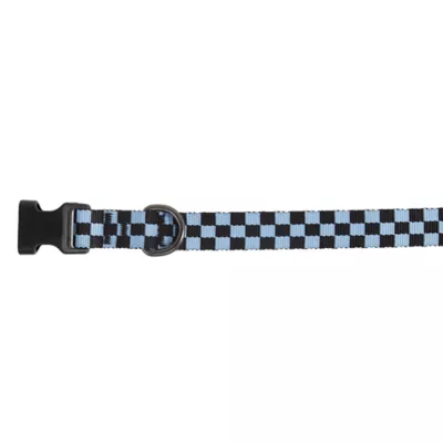 Top Paw® Blue Checkered Dog Collar - Image 1