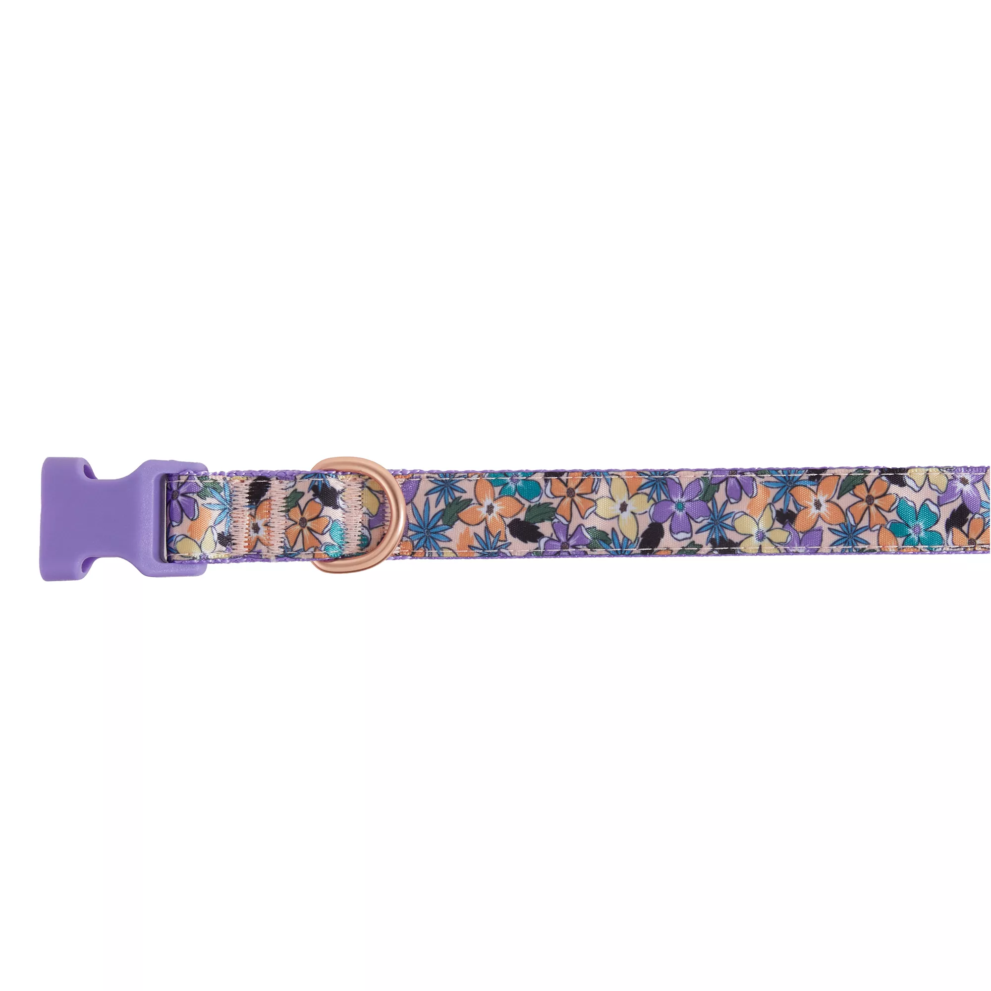 Top Paw® Purple Floral Dog Collar