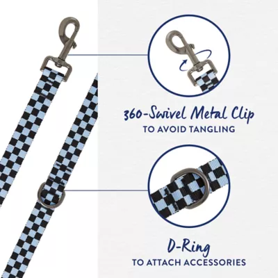 Product Top Paw® Checkered Dog Leash: 4-ft long, 1-in wide