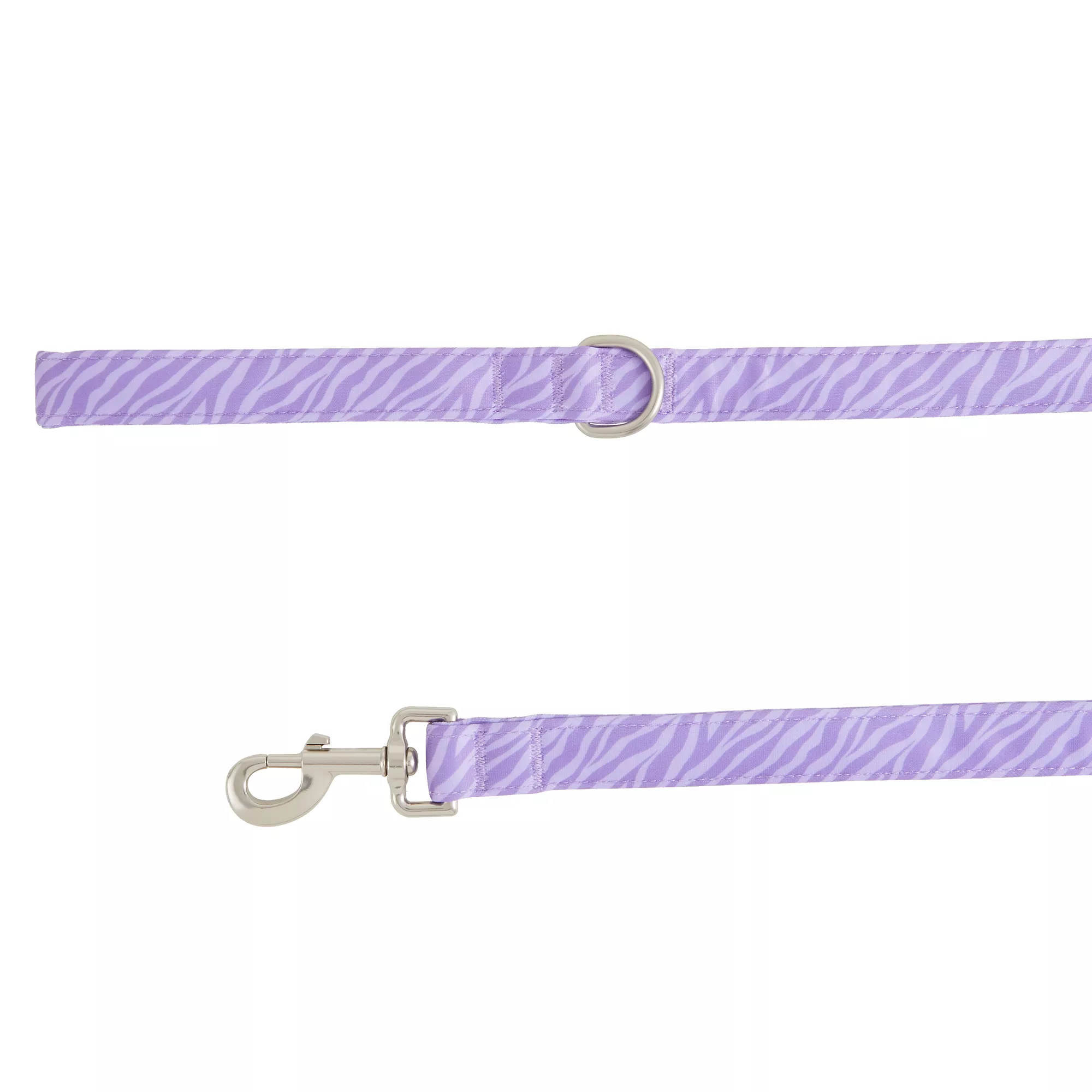 Top Paw® Purple Zebra Dog Leash: 4-ft long, 1-in wide