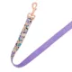 Product Top Paw® Purple Floral Dog Leash: 4-ft long, 1-in wide