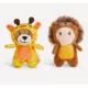 Product Joyhound Crazy Comfy Plush Giraffe & Lion Dog Toy - 2 Pack, Squeaker