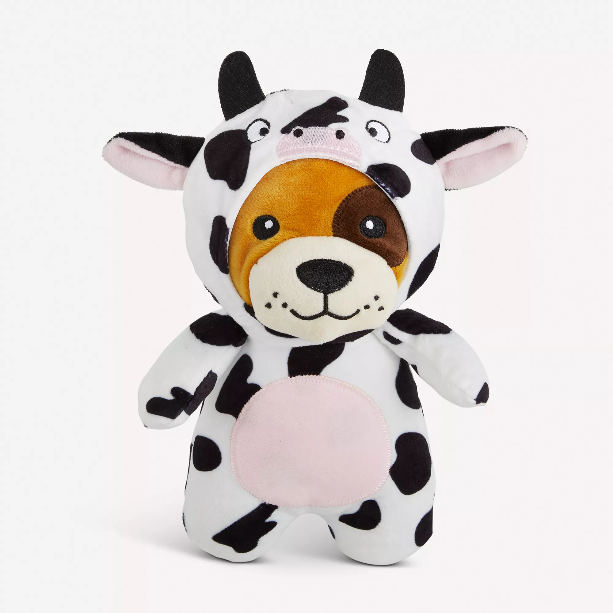 Joyhound Crazy Comfy Plush Cow Dog Toy - Squeaker