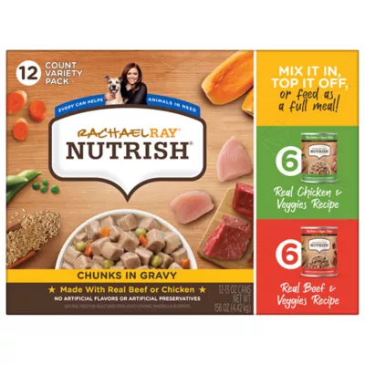 Rachael Ray Nutrish Adult Wet Dog Food 13 Oz. 12 Count Variety Pack