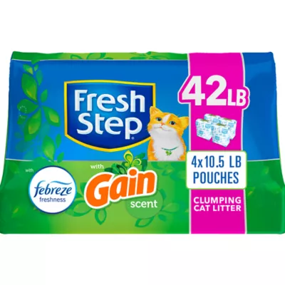 Product Fresh Step with Febreze Clumping Multi-Cat Clay Cat Litter - Gain Scented, Low Dust