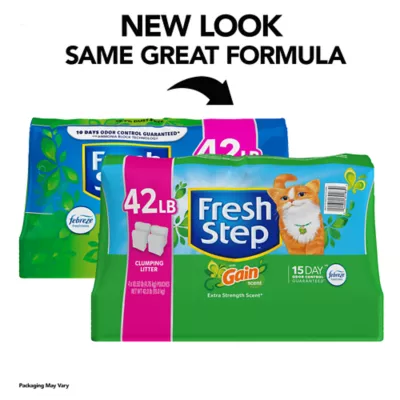 Product Fresh Step with Febreze Clumping Multi-Cat Clay Cat Litter - Gain Scented, Low Dust