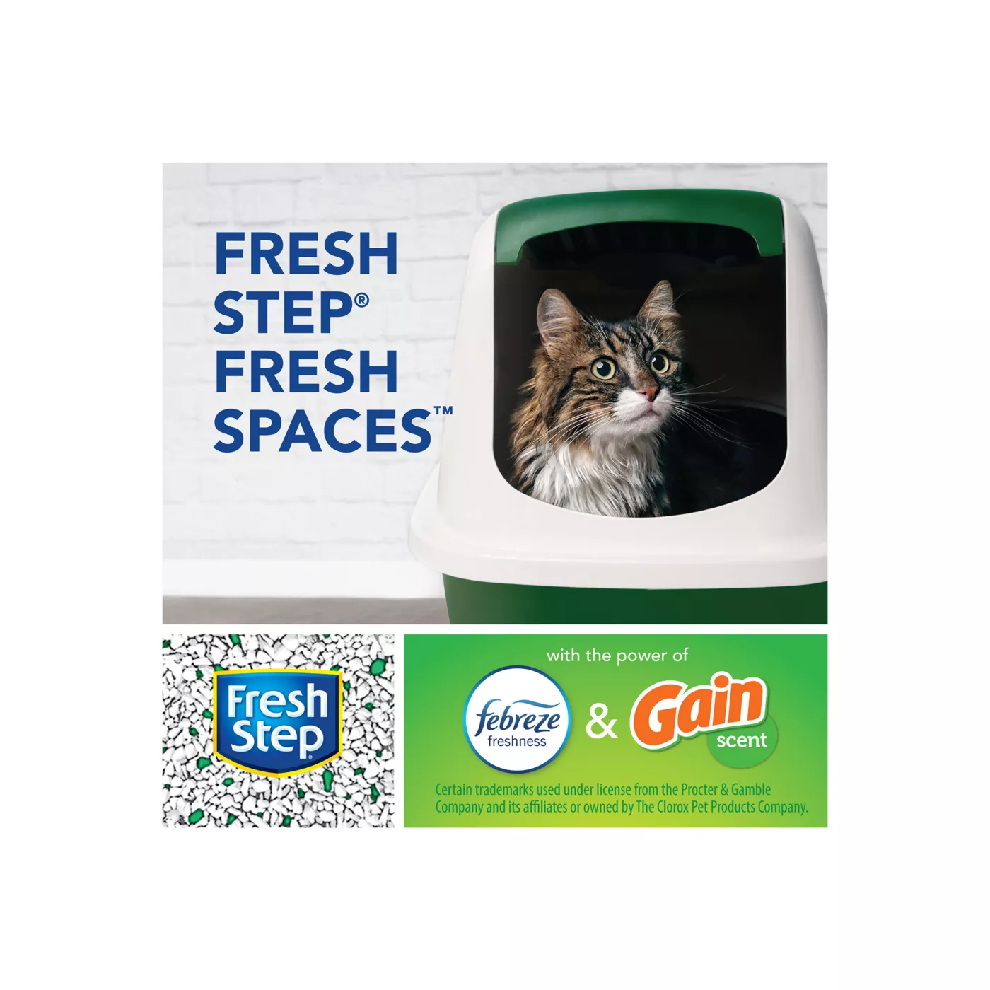 Fresh Step with Febreze Clumping Multi Cat Clay Cat Litter Gain Scented Low Dust