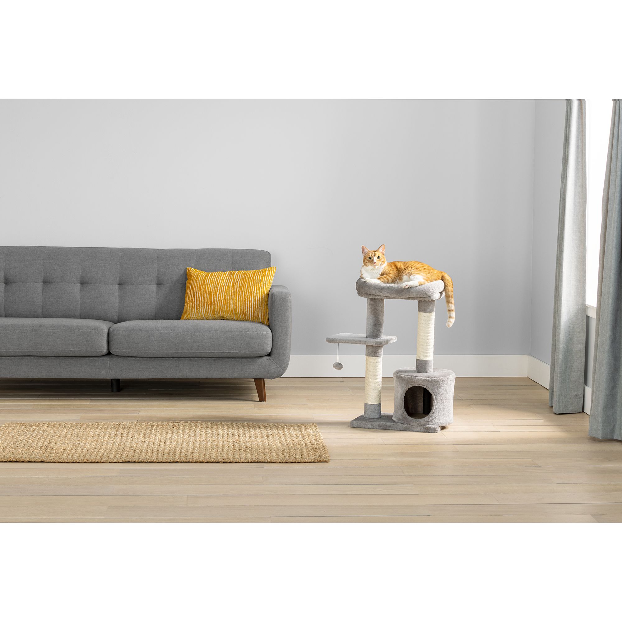 Whisker City® 29.5-in Laid-Back Lookout with Catnip Cat Tree