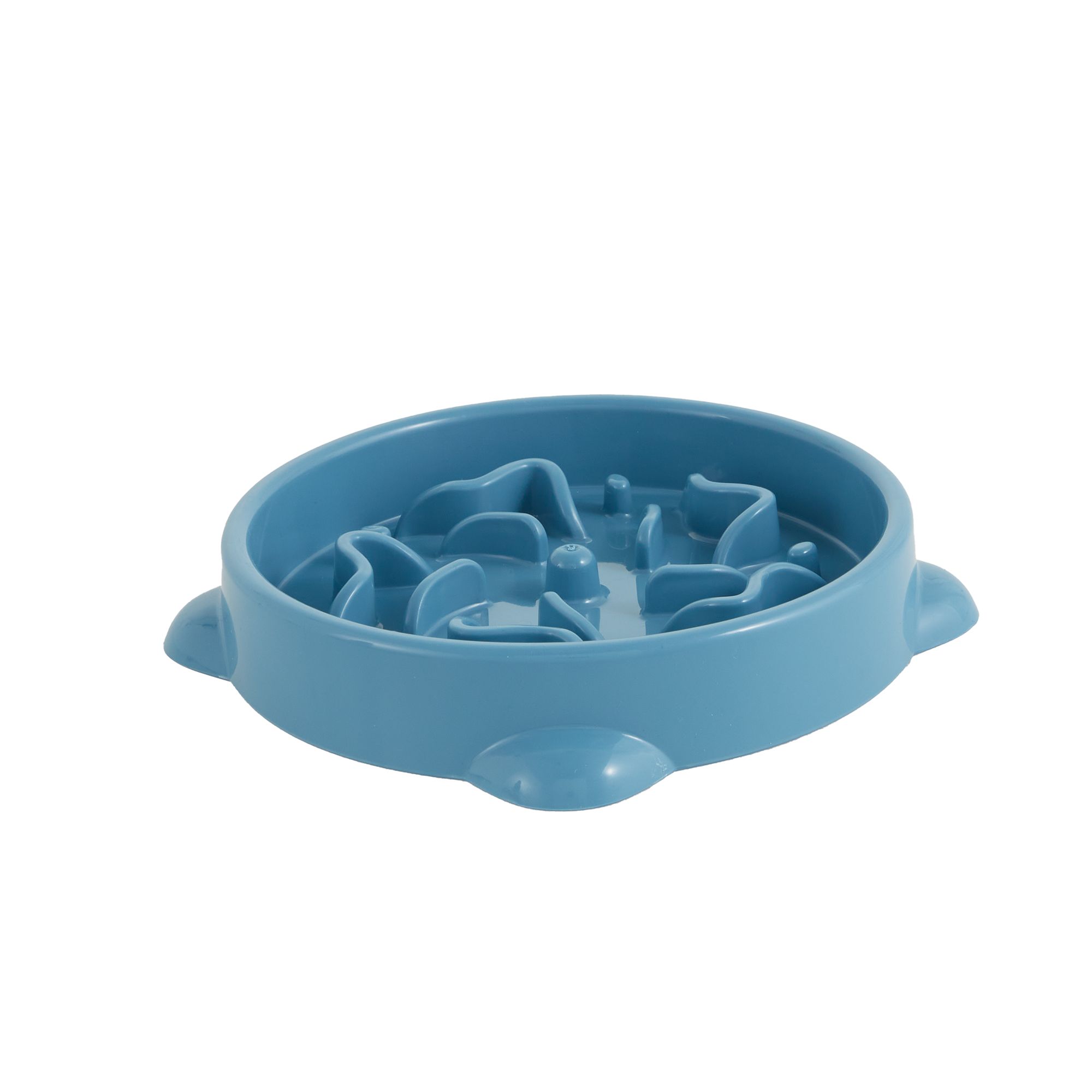 Whisker City Blue Slow Feeder Cat Bowl 1.25 cup