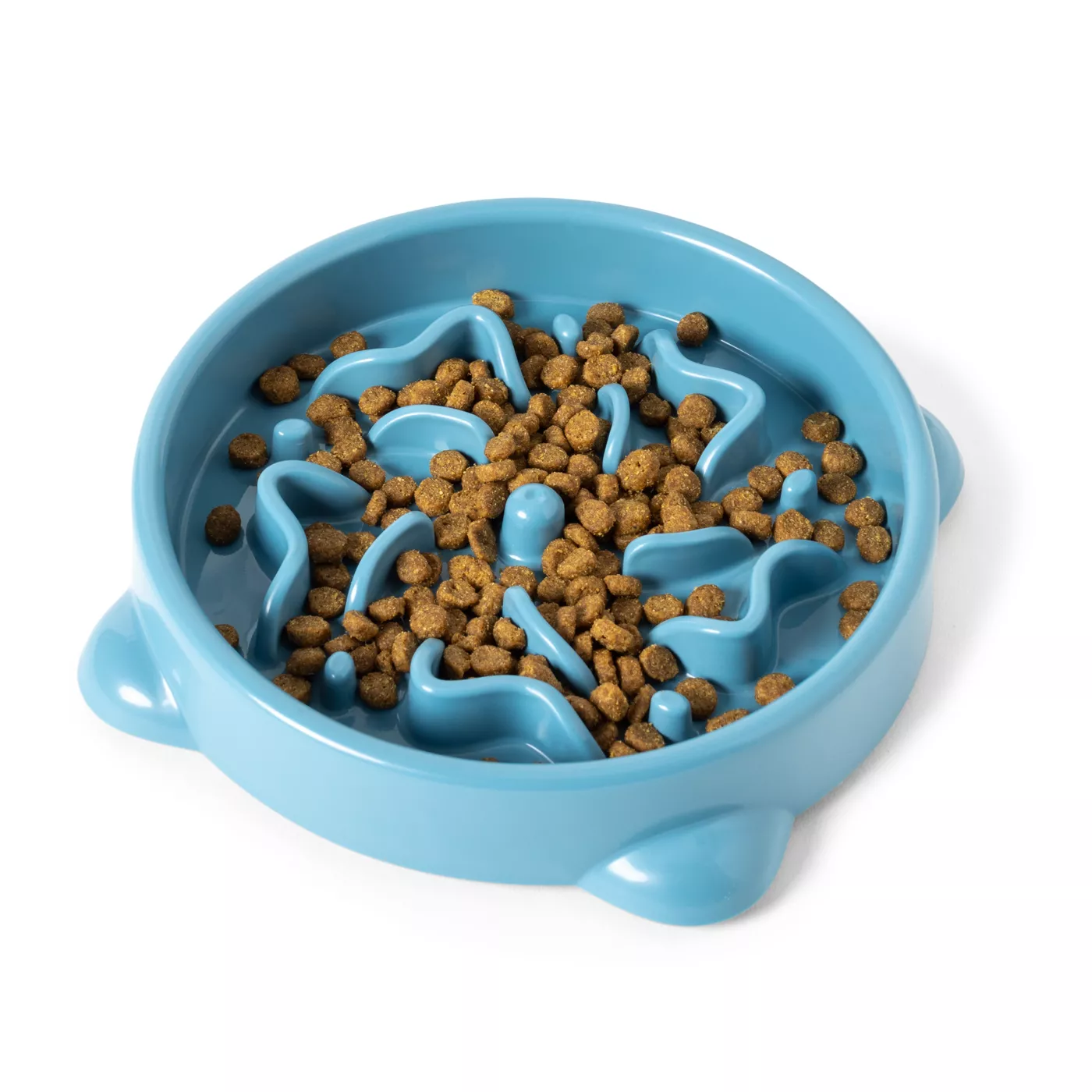 Whisker City Blue Slow Feeder Cat Bowl 1.25 cup