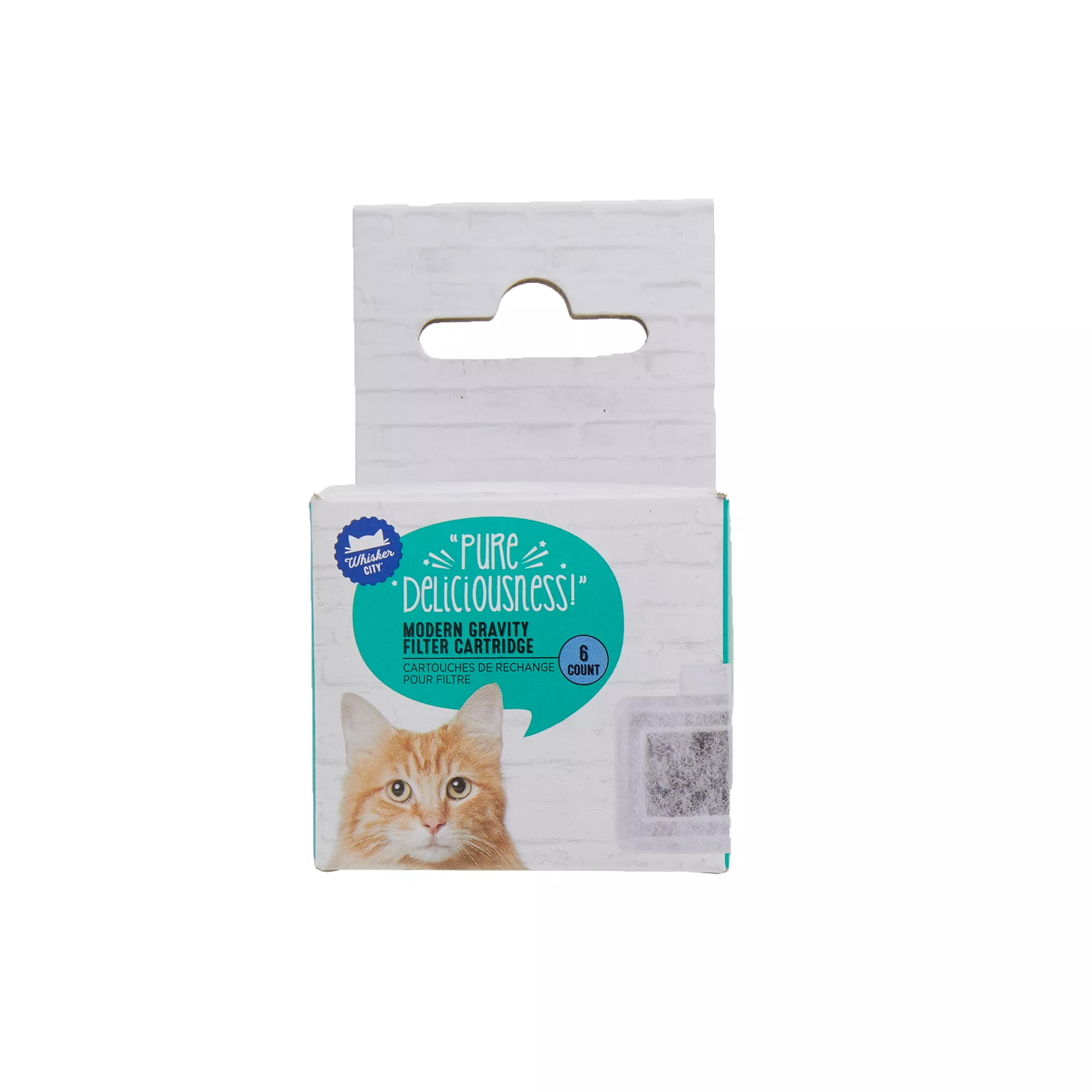 Whisker City® Modern Gravity Cat Waterer Filter Cartridge Replacement - 6 Pack