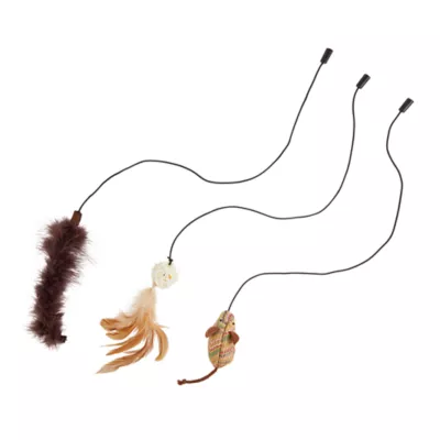 Product Whisker City® Natural Teaser Attachment Cat Toy - 3 Pack (Teaser Wand Sold Separately)