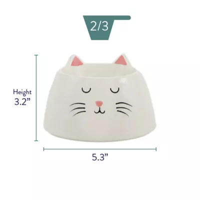 Product Whisker City® Ceramic Elevated Kitty Saucer, 0.5-cup