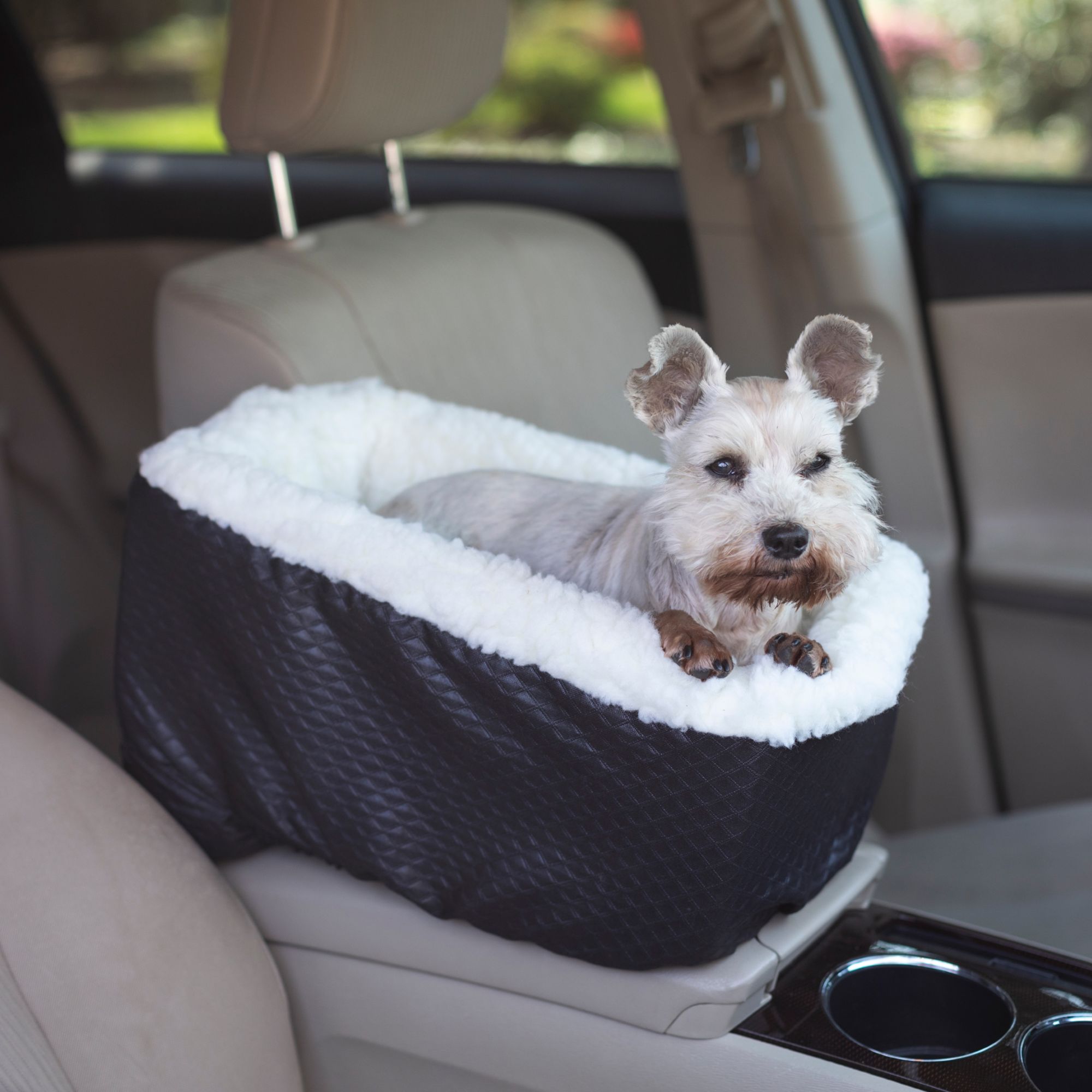 Snoozer Console Dog Car Seat Black Diamond Small