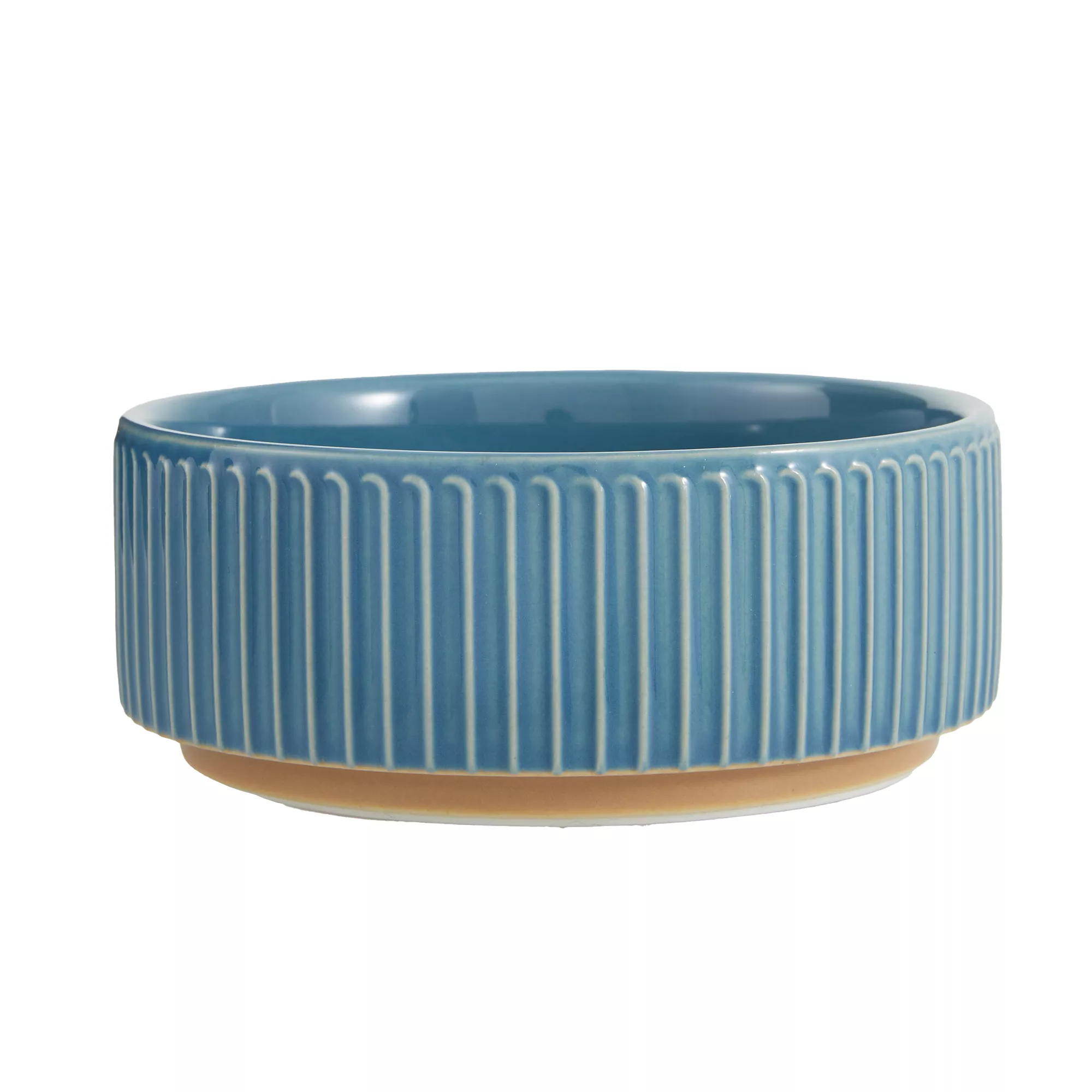 Whisker City® Ceramic Ribbed Cat Bowl, 1.5-cup