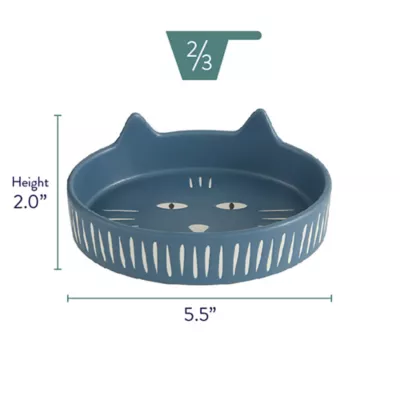 Product Whisker City® Ceramic Cat Ears Cat Saucer, 0.5-cup