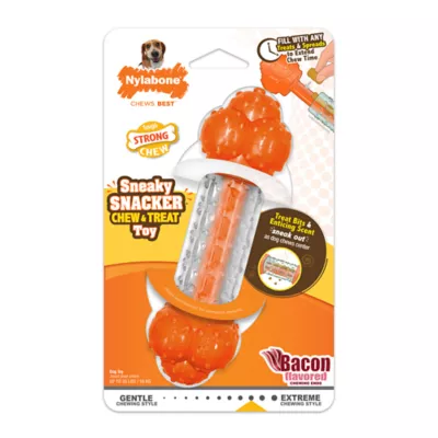 Product Nylabone® Sneaky Snacker Chew & Treat Dog Toy - Bacon Flavor