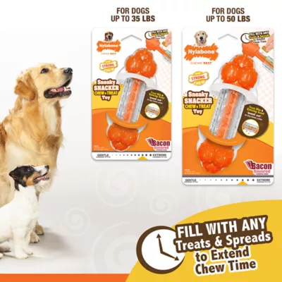 Product Nylabone® Sneaky Snacker Chew & Treat Dog Toy - Bacon Flavor