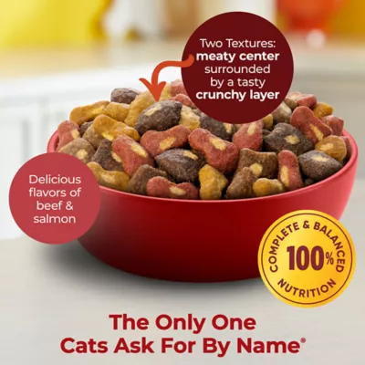 Product Meow Mix Tender Centers Dry Cat Food All Ages - Beef, Salmon