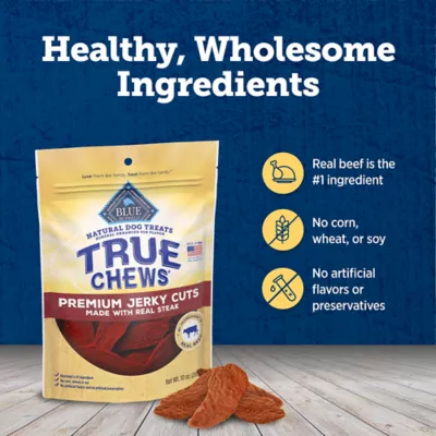 Blue Buffalo® True Chews Premium Jerky Cuts All Life Stages Dog Treats - Steak - Image 6