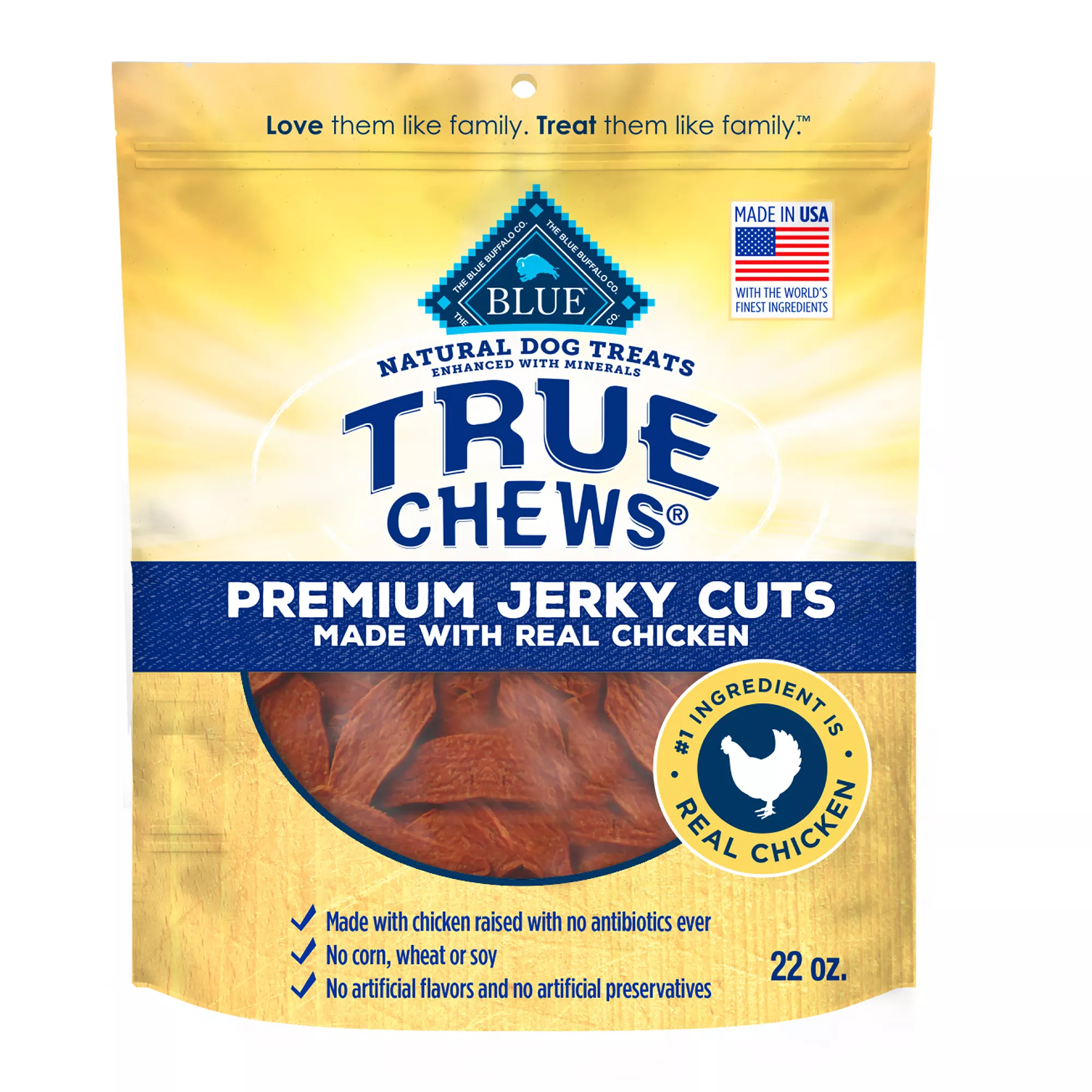 Blue Buffalo® True Chews Premium Jerky Cuts All Life Stages Dog Treats - Natural, Chicken