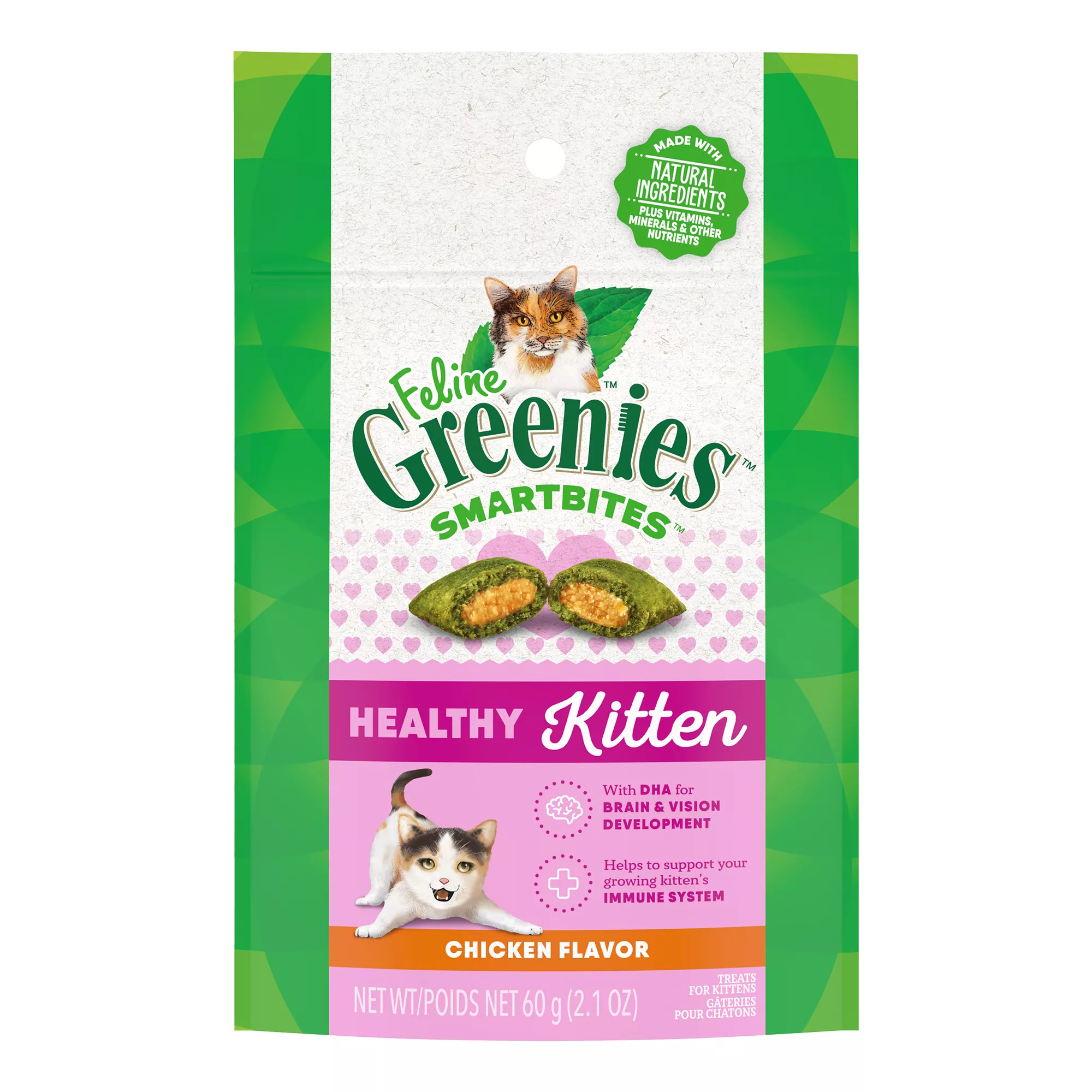 FELINE GREENIES SMARTBITES Healthy Kitten Treats