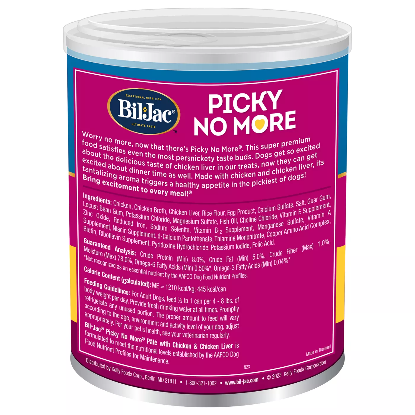 Bil Jac Picky No More Pate Adult Senior Dog Wet Food 13 Oz