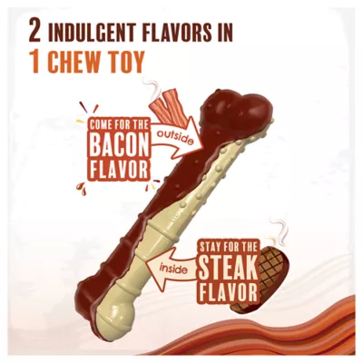 Product Nylabone® Power Chew Basted Blast Dog Toy - Bacon & Steak Flavor