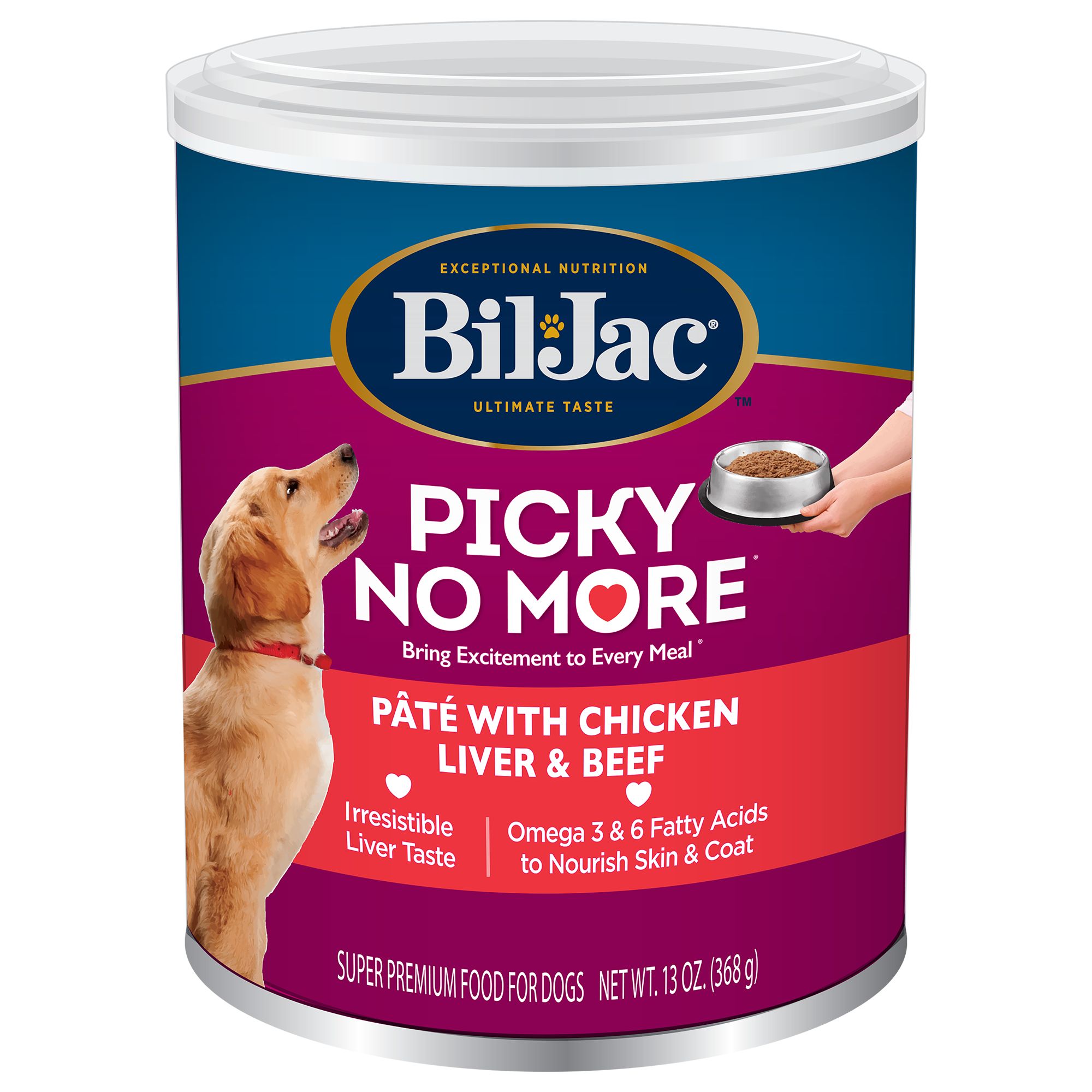 Bil-Jac Picky No More Pate Adult & Senior Dog Wet Food - 13 Oz.