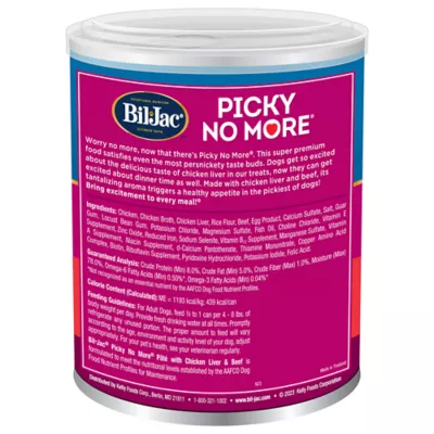 Product Bil-Jac Picky No More Pate Adult Wet Dog Food - Chicken Liver & Beef, 13 oz
