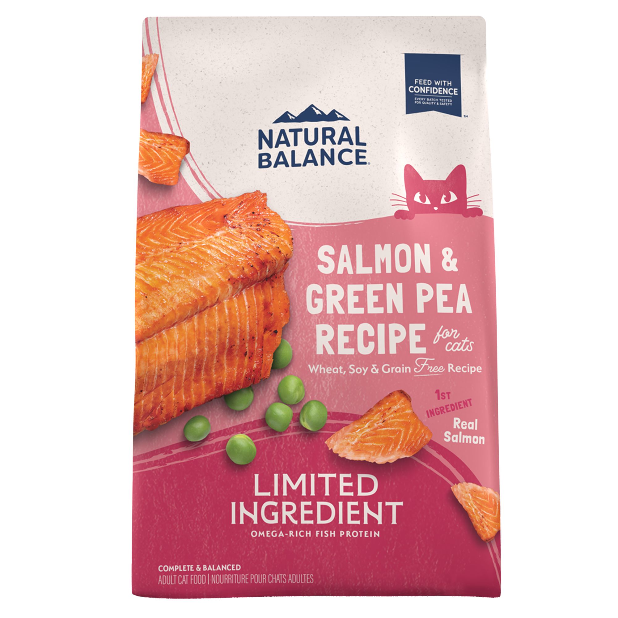 Natural Balance Limited Ingredient Salmon Green Pea Grain Free Dry Cat Food 4 lb